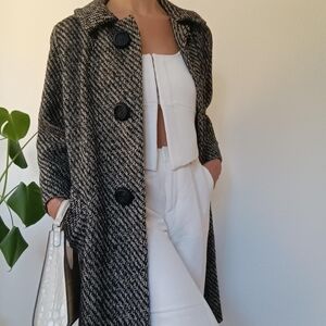 Vintage Fleurette Wool Coat